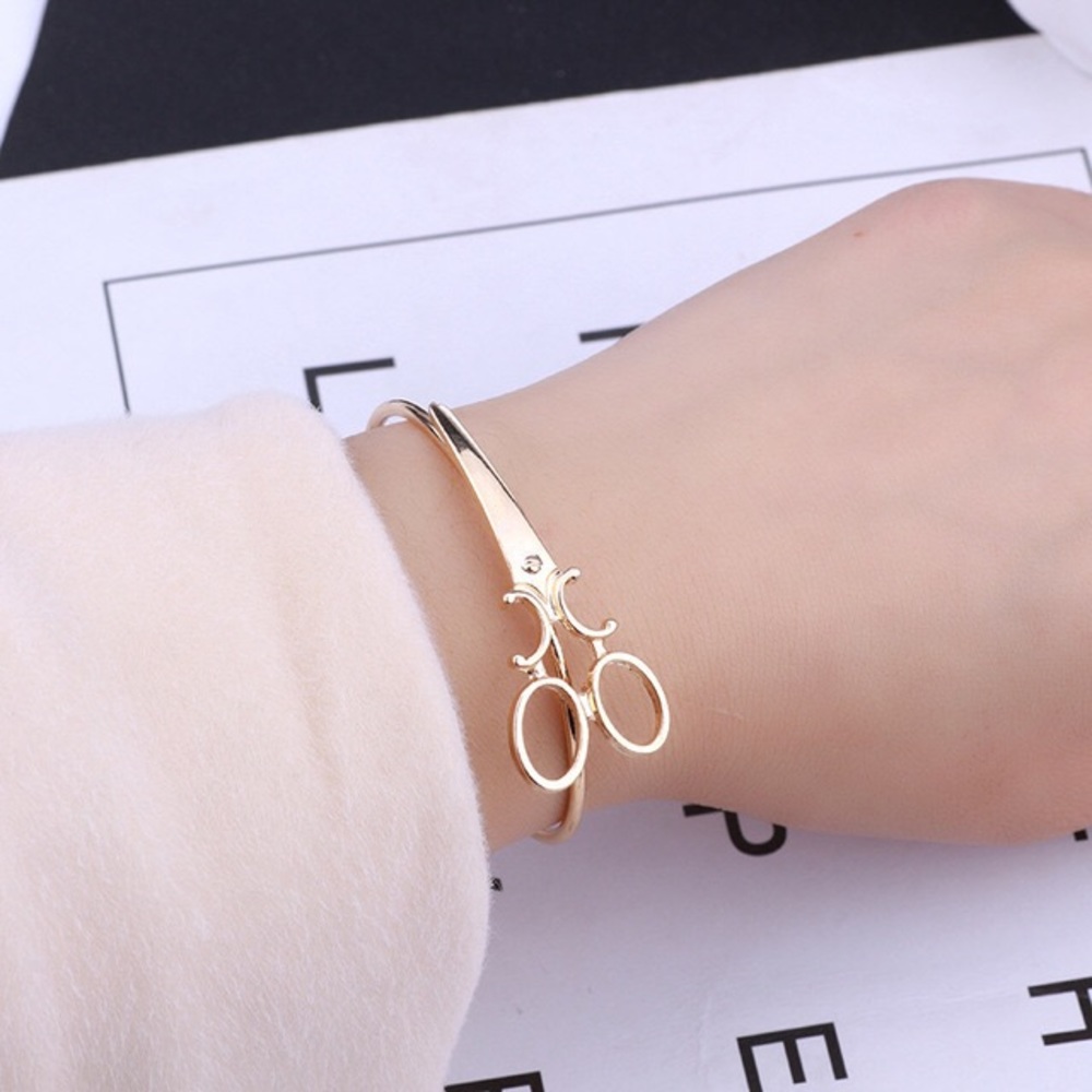 Decorative Scissor Bracelet Bangle Cuff - Picture 5 of 16